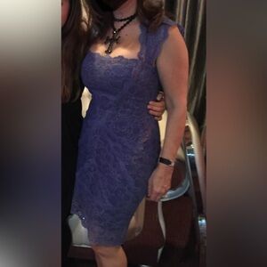 Nicole Miller Lavender Lace Dress